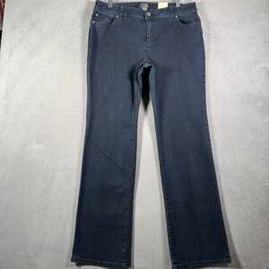 Additions by Chicos Jeans Womens 2 US‎ 12 Dark Wash Regular Boot Leg Stretch NEW